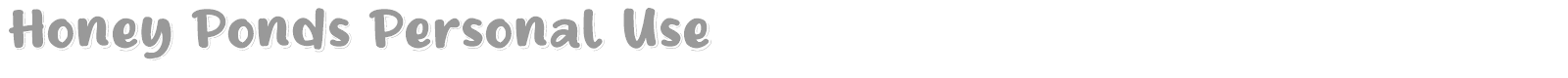 Honey Ponds font preview